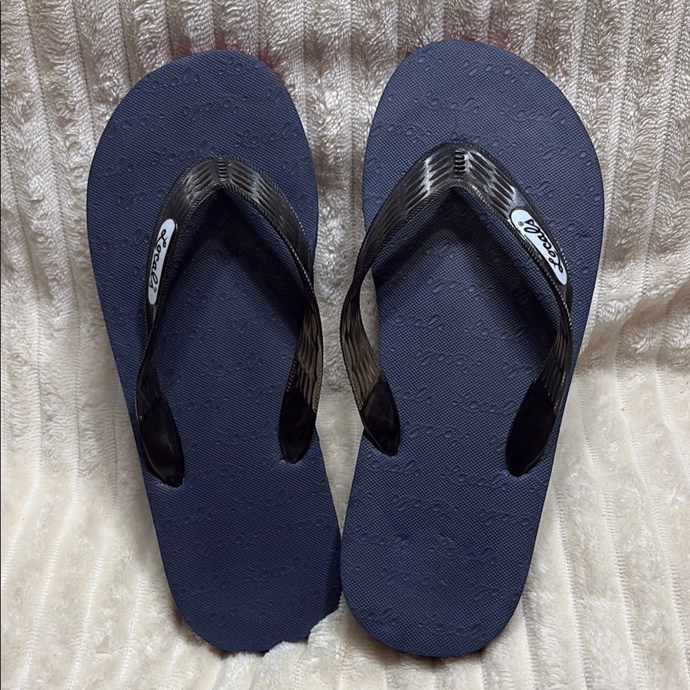 Blue and Black Locals SLIPPAH Flip Flops